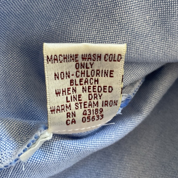 Vintage Susan Bristol Women’s Cotton Oxford Shirt – Button Down, Plaid Trim - Picture 16 of 16